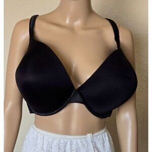 Cacique Black Smooth Boost Plunge underwired lined Bra size 50DD